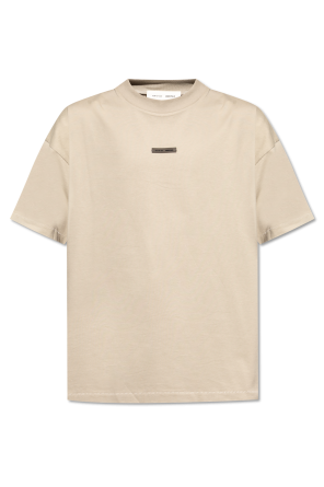 Beige T-shirt with logo Burberry - Vitkac AS